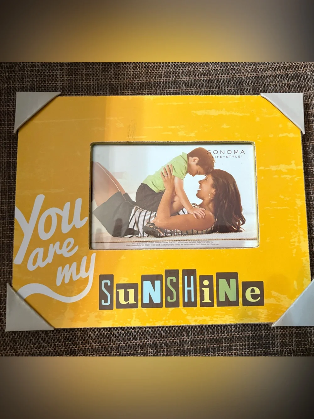 Sonoma Yellow 'Sunshine' Decorative Picture Frame- two frames